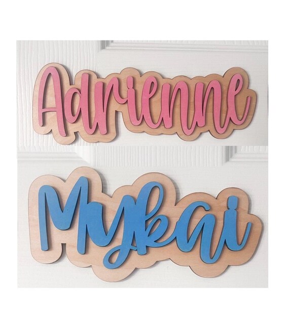 Custom Wood Name Sign|Child Door Sign|Kids Name Sign|Nursery Name Sign|Wall Name Sign|Bedroom Name Sign|Door Decor|Child Gift|Bedroom Decor