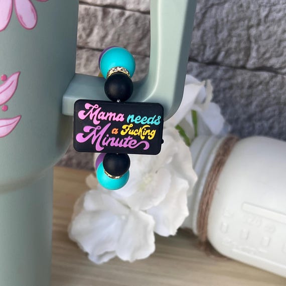 Beaded Cup Charm|Silicone Beaded Cup Charm|Cup Accessories|Water Bottle Charm|Water Bottle Accessories|Bag Charm|Gift For Her|Gift For Mom
