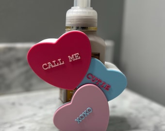 Candy hearts soap holder|Valentines day decor|BBW soap sleeve|bathroom accessories