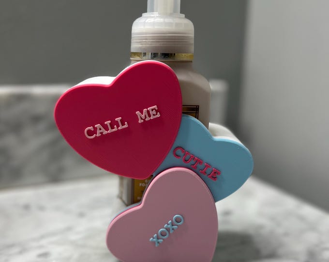 Candy hearts soap holder|Valentines day decor|BBW soap sleeve|bathroom accessories