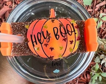 Pumpkin Tumbler Name Plate|Tumbler Name Tag|40oz Tumbler TaglPersonalized Tumbler Tag|Custom Tumbler Tag|Fall Tumbler Name tag
