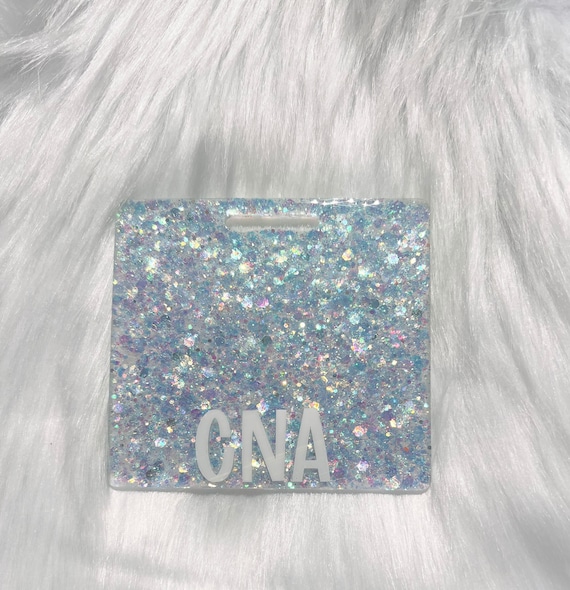Personalized Badge Buddy|Iridescent Badge Buddy|Blue badge buddy|ID Badge|Customized Badge Buddy|Glitter Badge Buddy|Nurse Badge Buddy