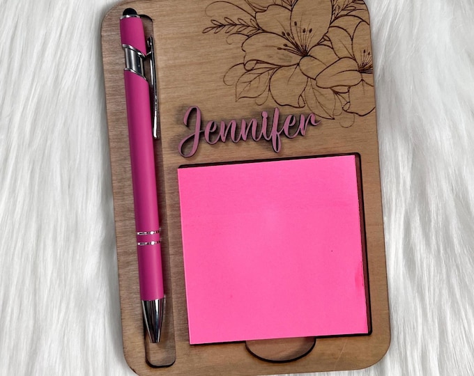 Sticky Note Holder|Personalized Note Holder|Nurse Gift|Appreciation Gift|Personalized Office Decor|Desk Decor|Office Appreciation