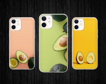 Cute Avocado Phone Case Aesthetic Kawaii Cover for iPhone 14, Xs, 11 Pro, 13, 12, Xr, Samsung S22, S20, S10, A33, Huawei P30, Pixel 6 Pro,6A