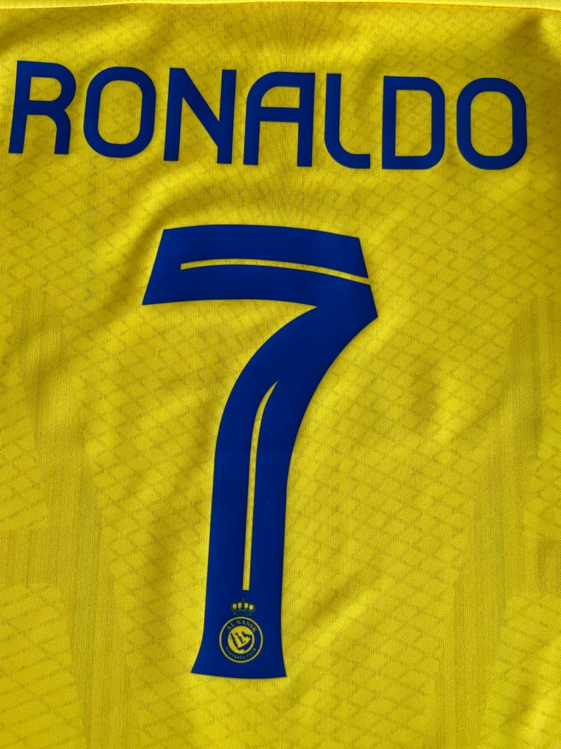 Cristiano Ronaldo 7 Al Nassr Youth Kids Jersey W-Short TAILLE ENFANT image 4