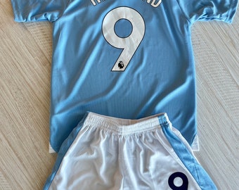 Erling Haaland 9 Manchester City F.C. 23-24 Youth Kids Jersey W-Shorts KIDS SIZE