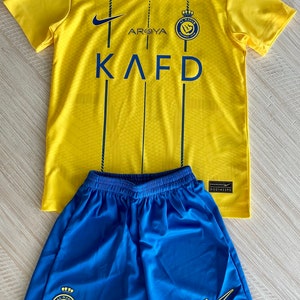 Cristiano Ronaldo 7 Al Nassr Youth Kids Jersey W-Short TAILLE ENFANT image 1