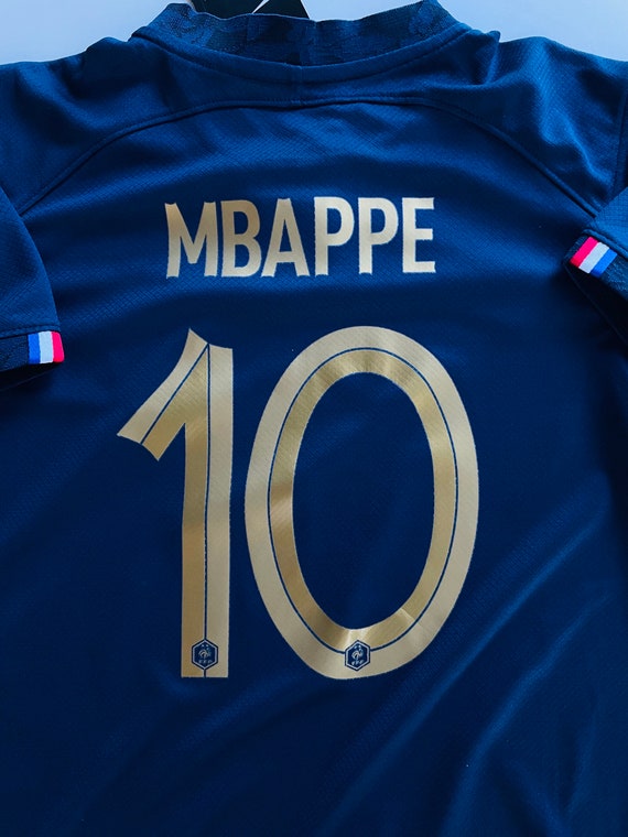 Maillot Mbappé ENFANT/JUNIOR Equipe de France Extérieur Coupe Du Monde 2022