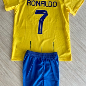 Cristiano Ronaldo 7 Al Nassr Youth Kids Jersey W-Short TAILLE ENFANT image 2