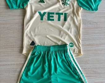 Austin FC 2023 Armadillo Youth Kids Jersey W-Shorts KIDS Size