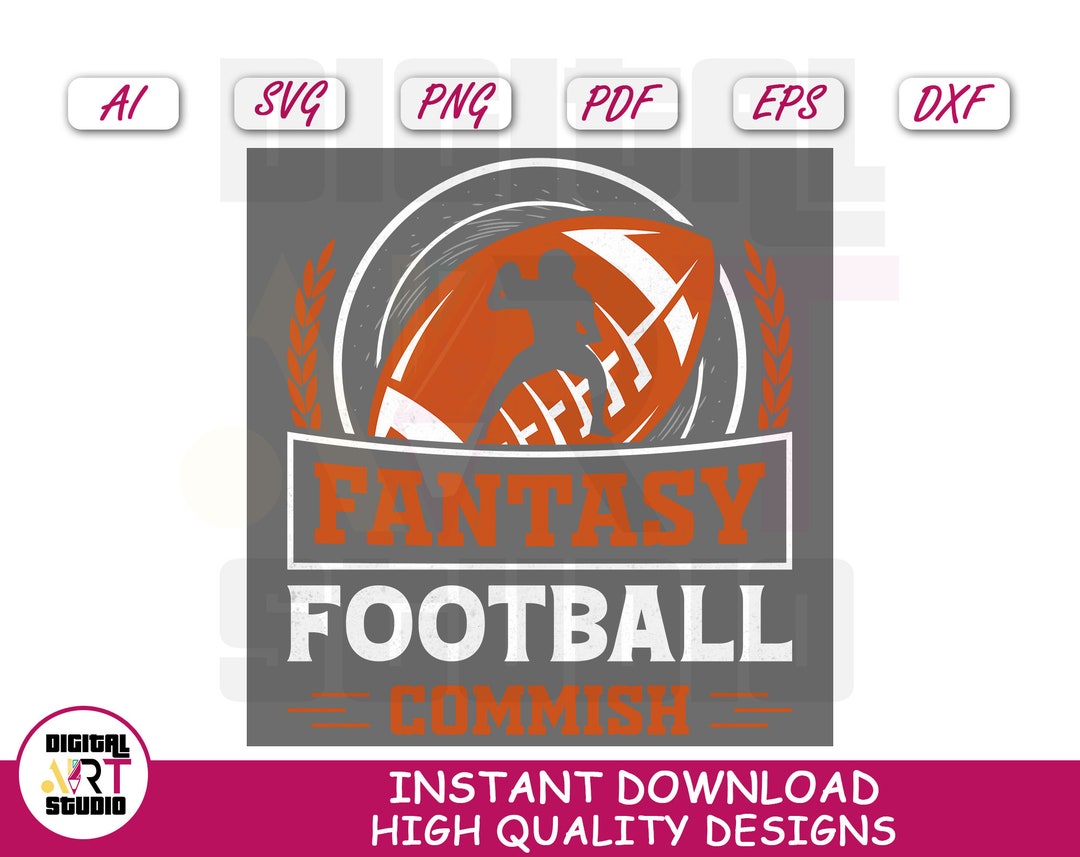 Fantasy Football Commish Svg Cut File For Cricut Digital Etsy