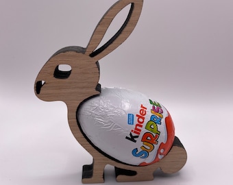 Bunny Easter Wooden Kinder Egg Holder