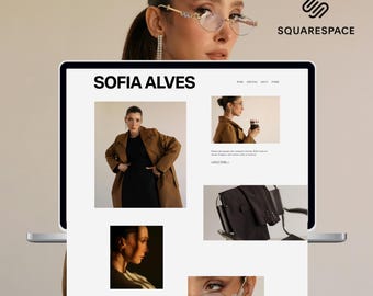 Squarespace photography portfolio template | editorial website design