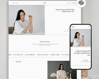Squarespace Therapist Website | Template for Psychologists, Counsellors & Coaches