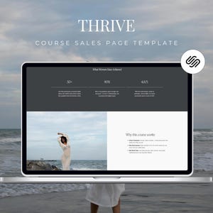 Squarespace Course Template: Coaching Landing Page & Sales Page