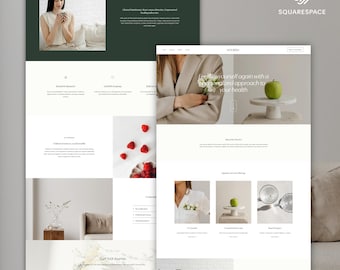Coach template: Squarespace website for health coach, dietician