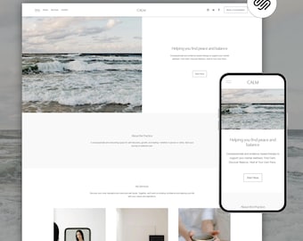Squarespaceセラピストウェブサイト | コーチ、カウンセラー、心理学者向けテンプレート