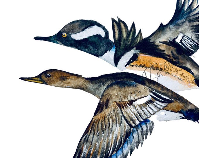 Custom Watercolor Bird Portrait