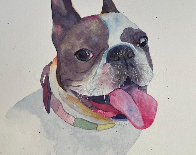 Custom Watercolor Pet Portrait