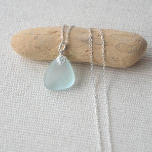 Sea Glass Necklace, Sterling Silver Necklace, Dainty Necklace, Seaham Sea Glass, Sea Glass Jewellery, Sea Glass Gift, Unique Gift For Her