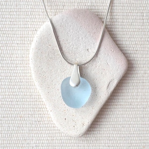 Sea Glass Necklace, Sterling Silver Necklace, Seaham Sea Glass, Sea Glass Jewellery, Sea Glass Gift, Unique Gift For Her