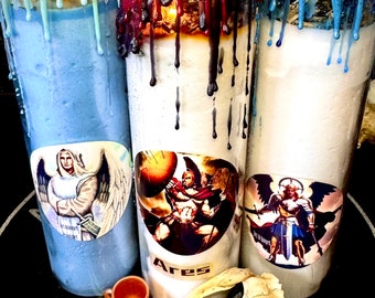 Archangel 7 Day Ritual Candle-Tap Into Divine Guidance - Greek Gods - Heal, Transform, Protect- Guardian Angels - Honoring Spirit Ancestors