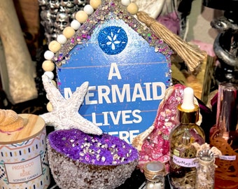 Mermaid Altar Kit - MerMagick- Sea Witch- Witchcraft - Altar Decor- Candle Magic- Witch Kit- Ritual Kit- Shrines- Mermaid Offering- Ancestor