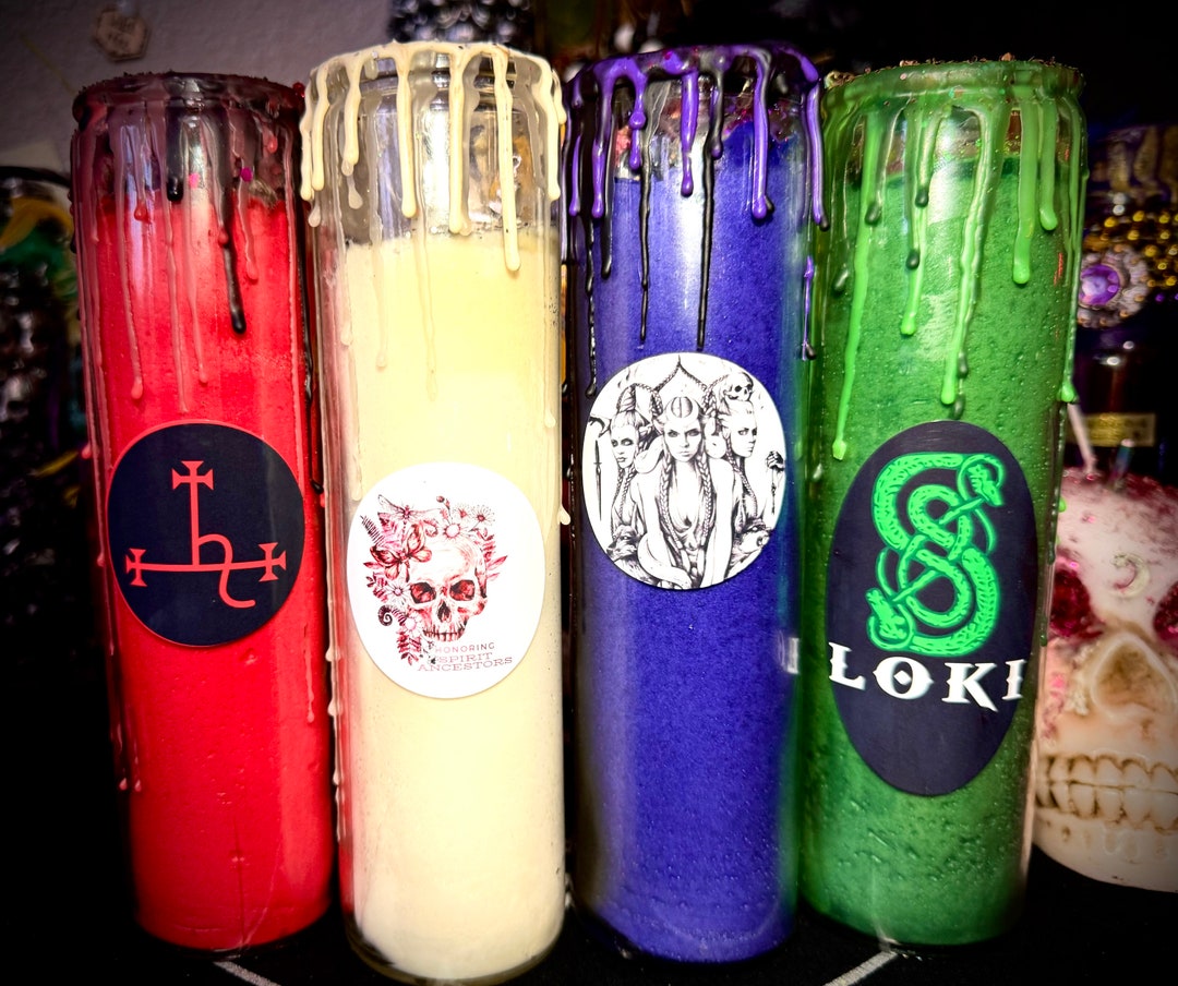 7 Day Deity/ancestor Candlesconnect With Your Spirit Guidesdeity Offerings Receive Divine