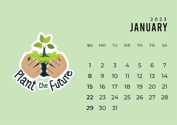 2023 Calendar Printable 2023 Year Calendar Month Wise - Etsy