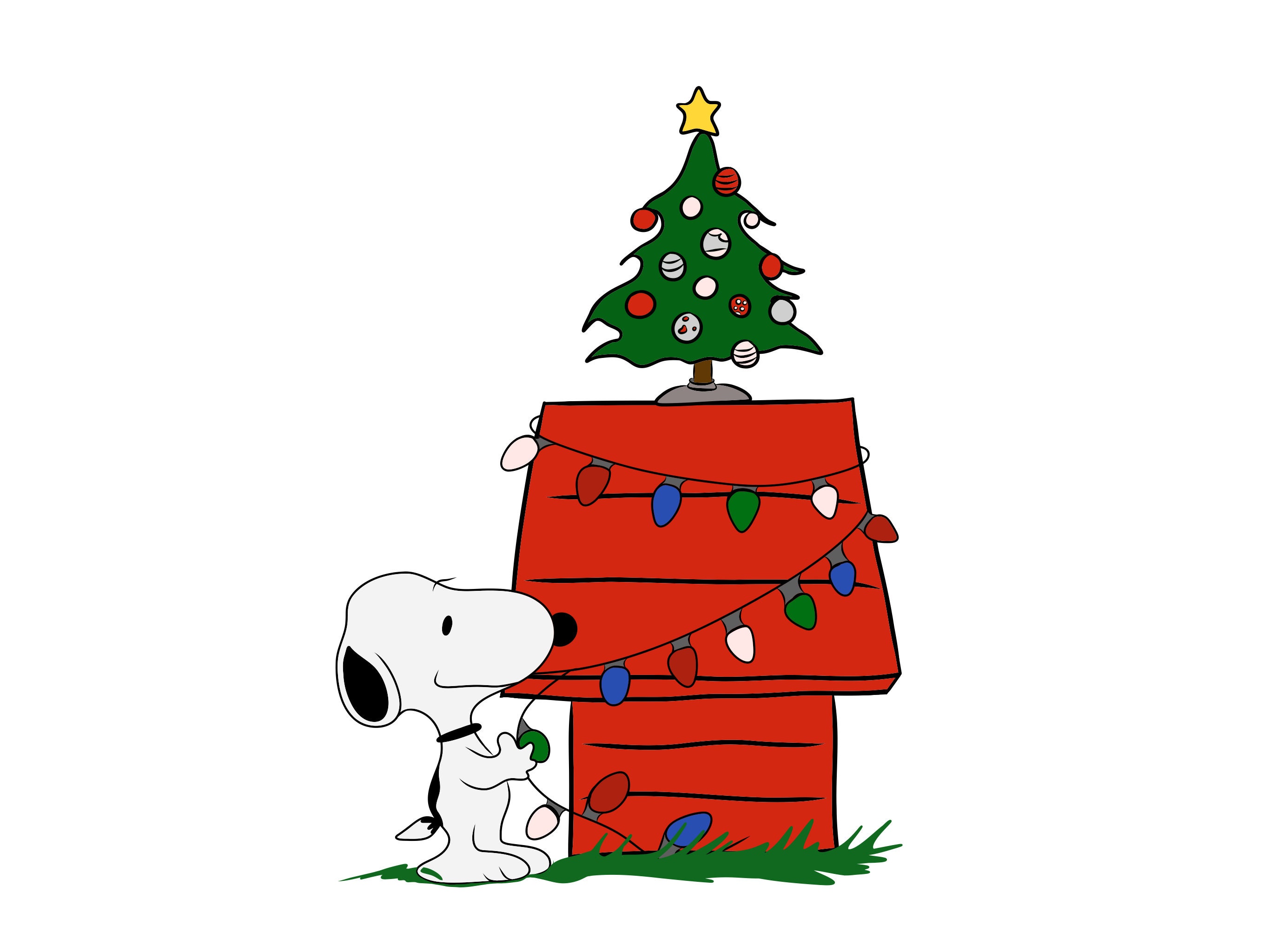 Merry Christmas Snoopy Downloadable PNG Etsy