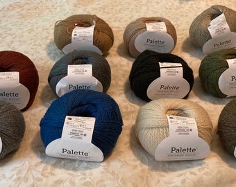 Palette Fingering Weight 100% Wool Yarn