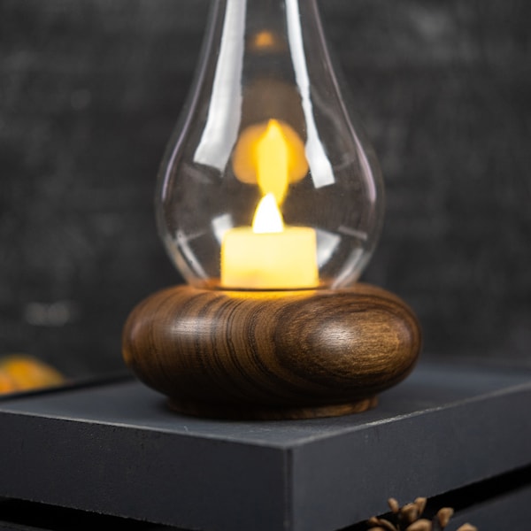 Wooden Candle Holder Etsy