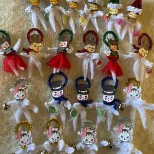 Chenille Retro Christmas Ornaments