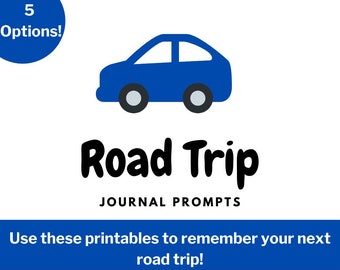 Road Trip Journal Printable - Road Trip Journal Prompts - Road Trips - Vacation Journal - Kids Vacation Journal