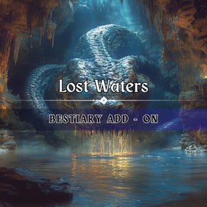 Eaux Perdues - Bestiaire, Pathfinder, décor D&D, extension de carte de combat D&D, Donjons et Dragons, Roll20, Fantasy Grounds, VTT