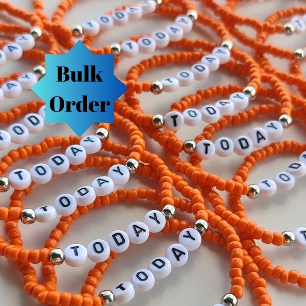 1-10-100-500-1000-2000 pcs Friendship Bracelets,Bachelorette party,Bride Gift,Handmade Gift,School trip,Easter Gift