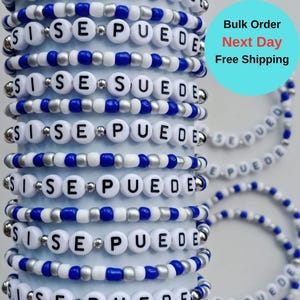 Friendship Bead Bracelets, Personalized Name Bracelet, Team bracelets, Team Sports Gifts, Custom Bracelets, Bulk Bracelet Jewelry