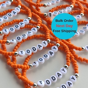 1-10-20-50-100 Friendship Bracelets,Handmade Gift,School trip,Gift Promotions,Bulk Team Gifts , Bulk Order Bracelet , Stretch Bracelets