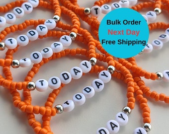 1-10-20-50-100 Friendship Bracelets,Handmade Gift,School trip,Gift Promotions,Bulk Team Gifts , Bulk Order Bracelet , Stretch Bracelets
