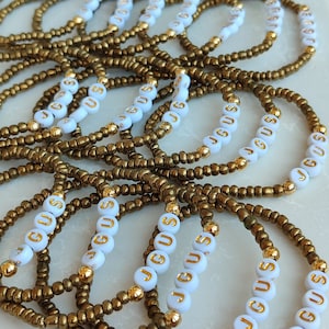 Personalized Beaded Name Bracelet: Bulk Team Gifts