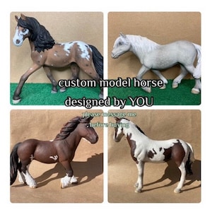 Custom model horse repaint designed by YOU!! - Please read desc before buying.