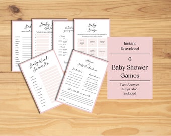 Cute Girl Baby Shower Games Printables