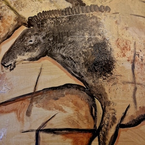 Cave painting of horses