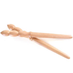 Bobine de filage en bois de hêtre pour le filage à la main débutant - 13 pouces axe |