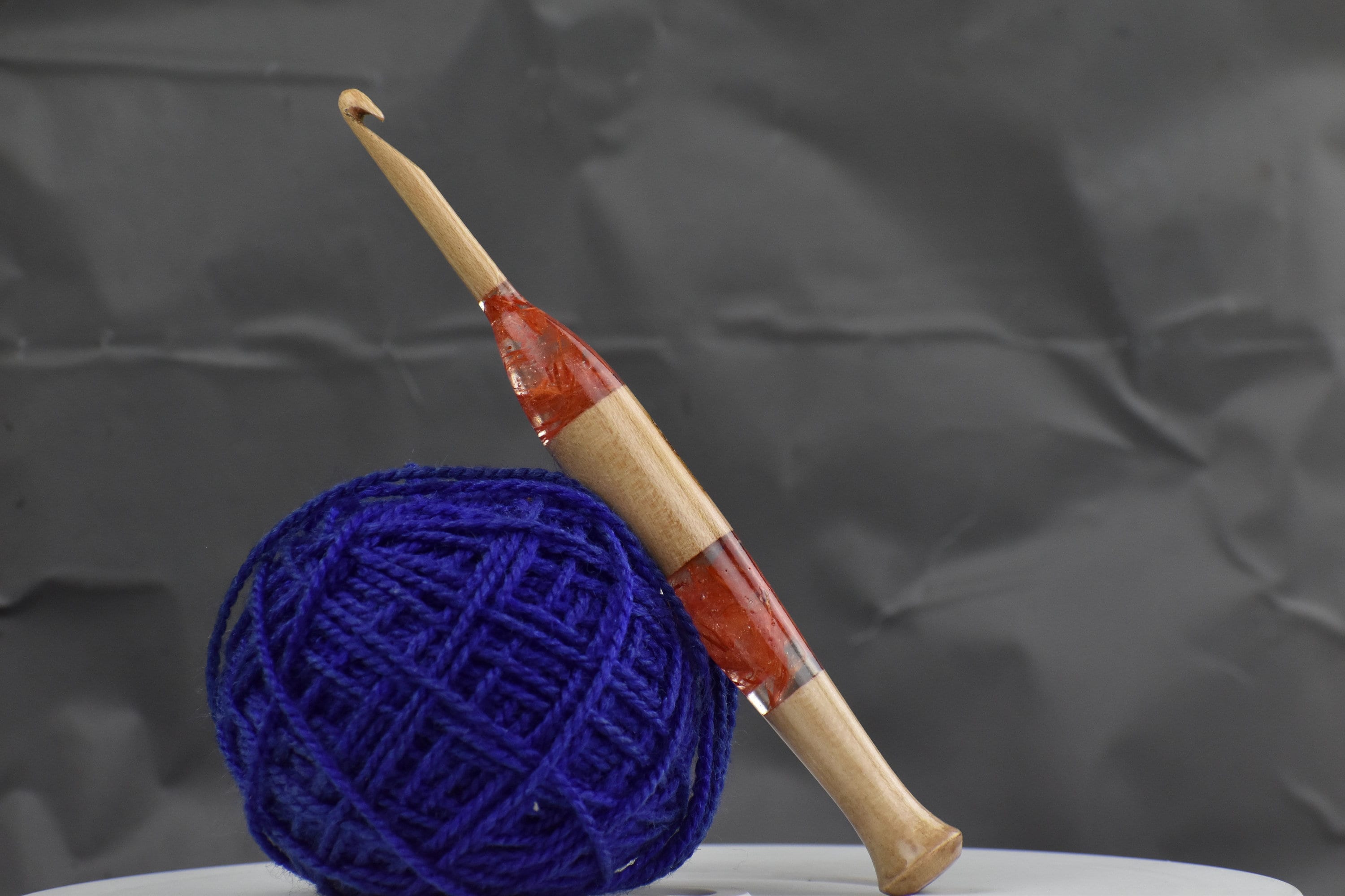 Wooden Crochet Hooks for Arthritic Hands - 5mm, 5.5mm, 6mm, 6.5mm -  Rosewood Crochet Hook Set for Crocheting & Knitting - Ergonomic Soft Grip  Handle 