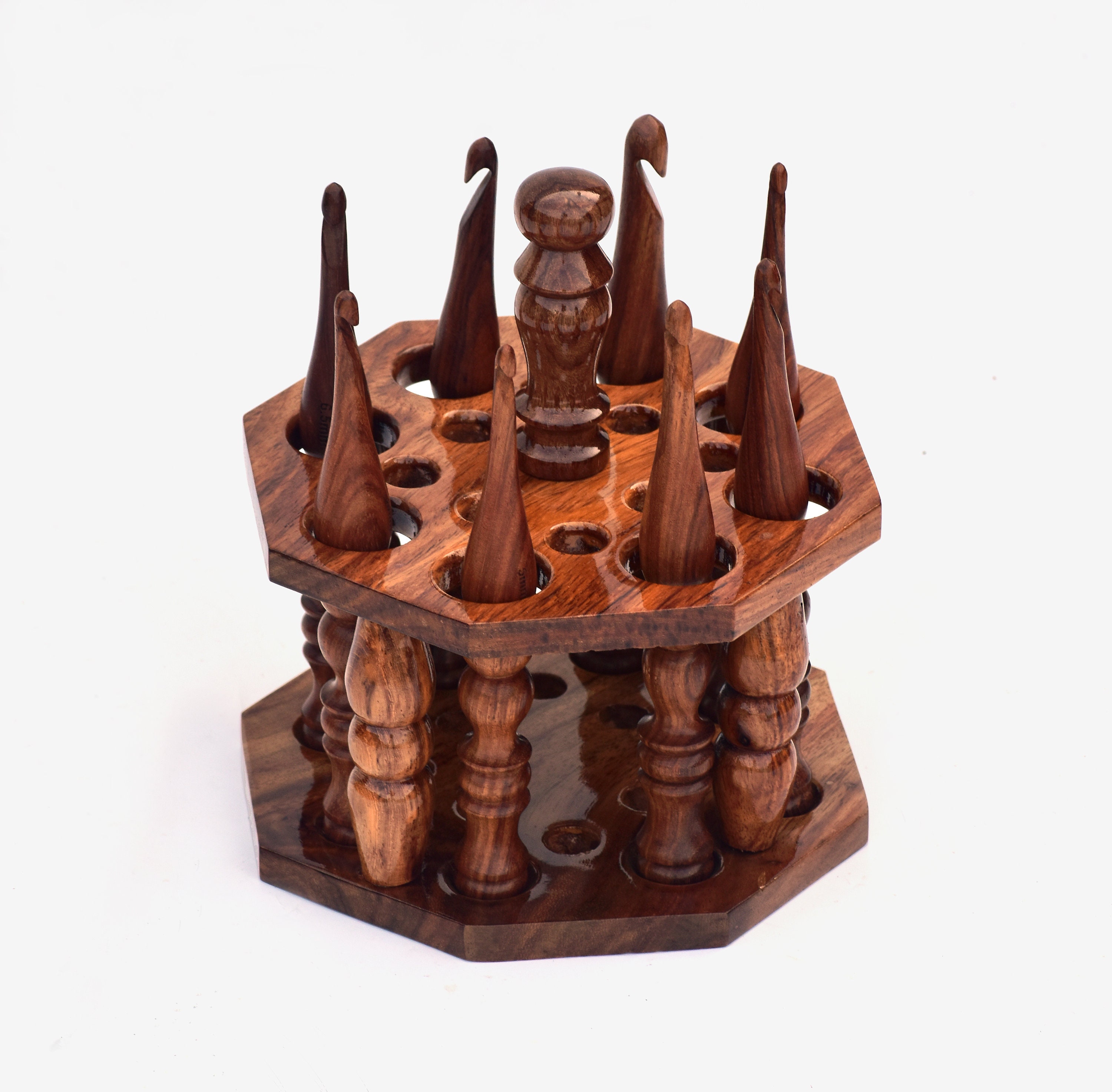 Wooden Crochet Hooks Holder in Varies Design New Design Square Oval