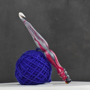  Ergonomic Crochet Hook Wooden and Resin Crochet Hooks, Furls  Crochet Hook, Knitting Needles