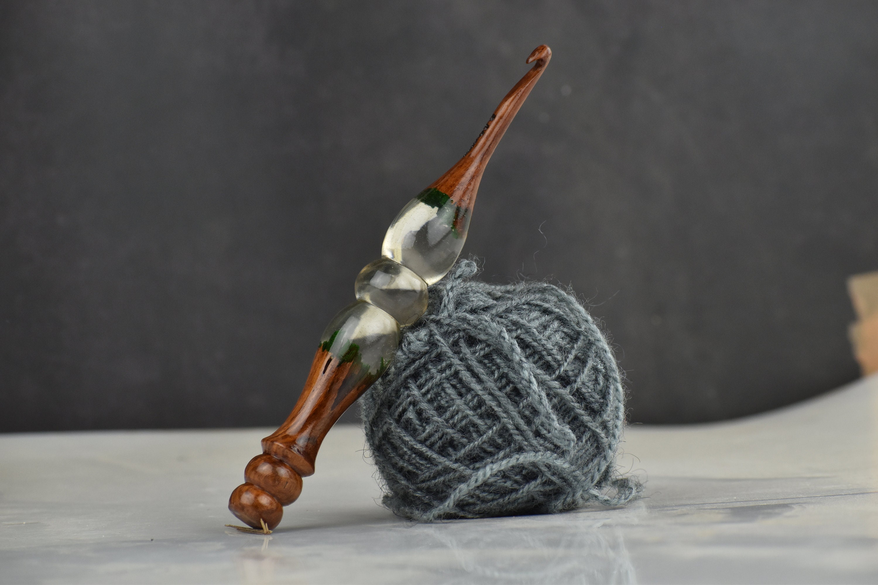 Pony Flair 4mm 15cm Wooden Crochet Hook - 69505 - Hobiumyarns