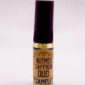 Muestra de perfume Nutmeg Saffron Oud: Artisan Eau de Parfum