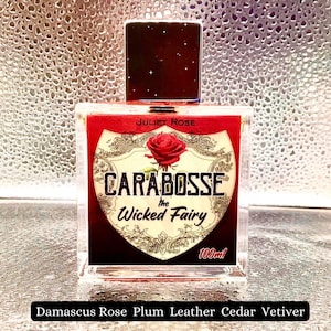 Carabosse The Wicked Fairy - 3ml Sample. A strong dark spooky rose perfume with Cedar, Sandalwood and Roses.